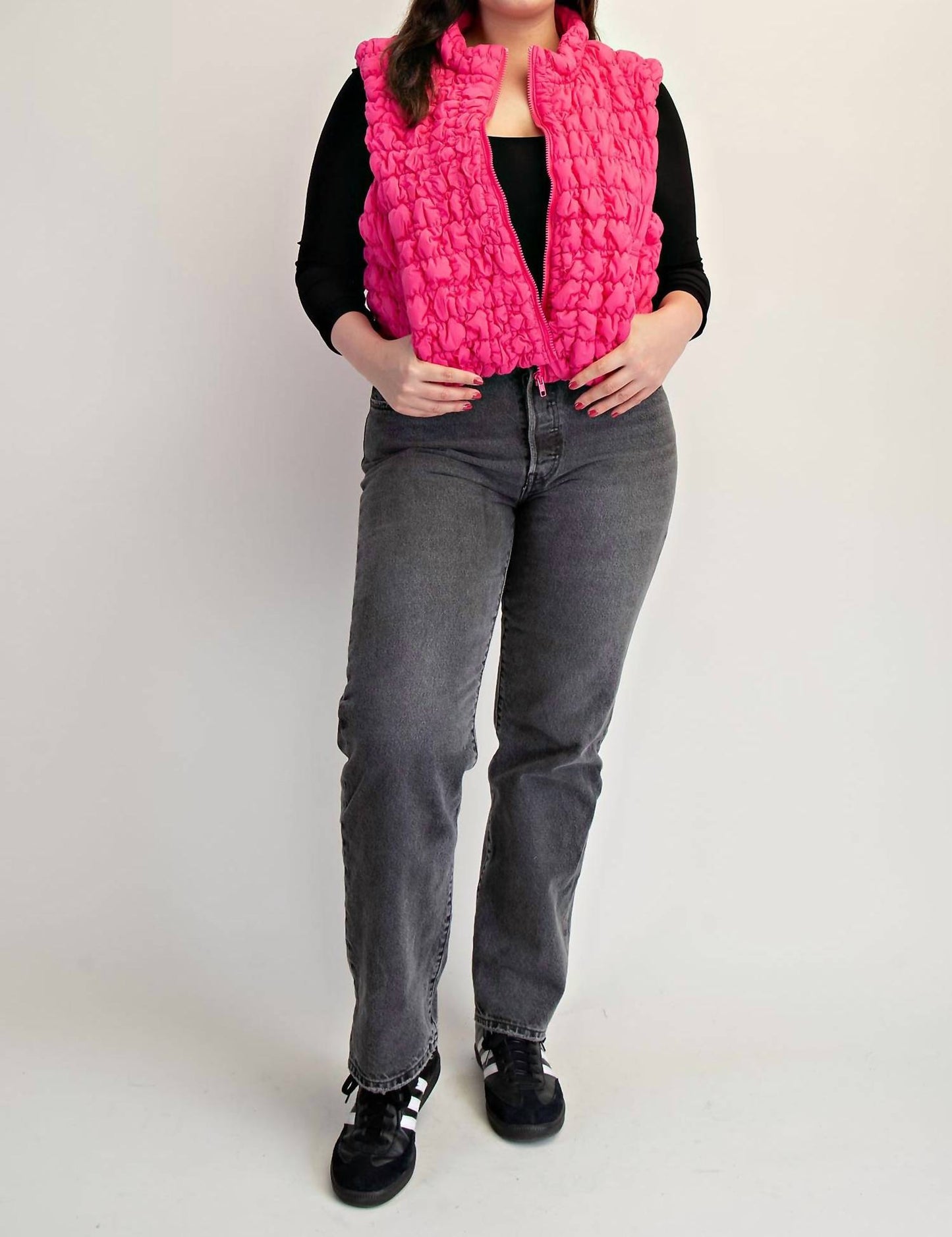 The Curve La - Plus Size Quilted Puffer Vest