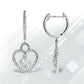 .50ct Diamond Dangle Earrings 14KT White Gold