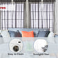 J&V TEXTILES 4-Pack Value: Solid Sheer Window Curtain Panels