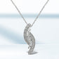 .925 Sterling Silver Diamond Accent Bypass Curve 18" Pendant Necklace (I-J Color, I3 Clarity)