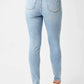 Judy Blue - Mid Rise Tummy Control Destroy Skinny Jeans