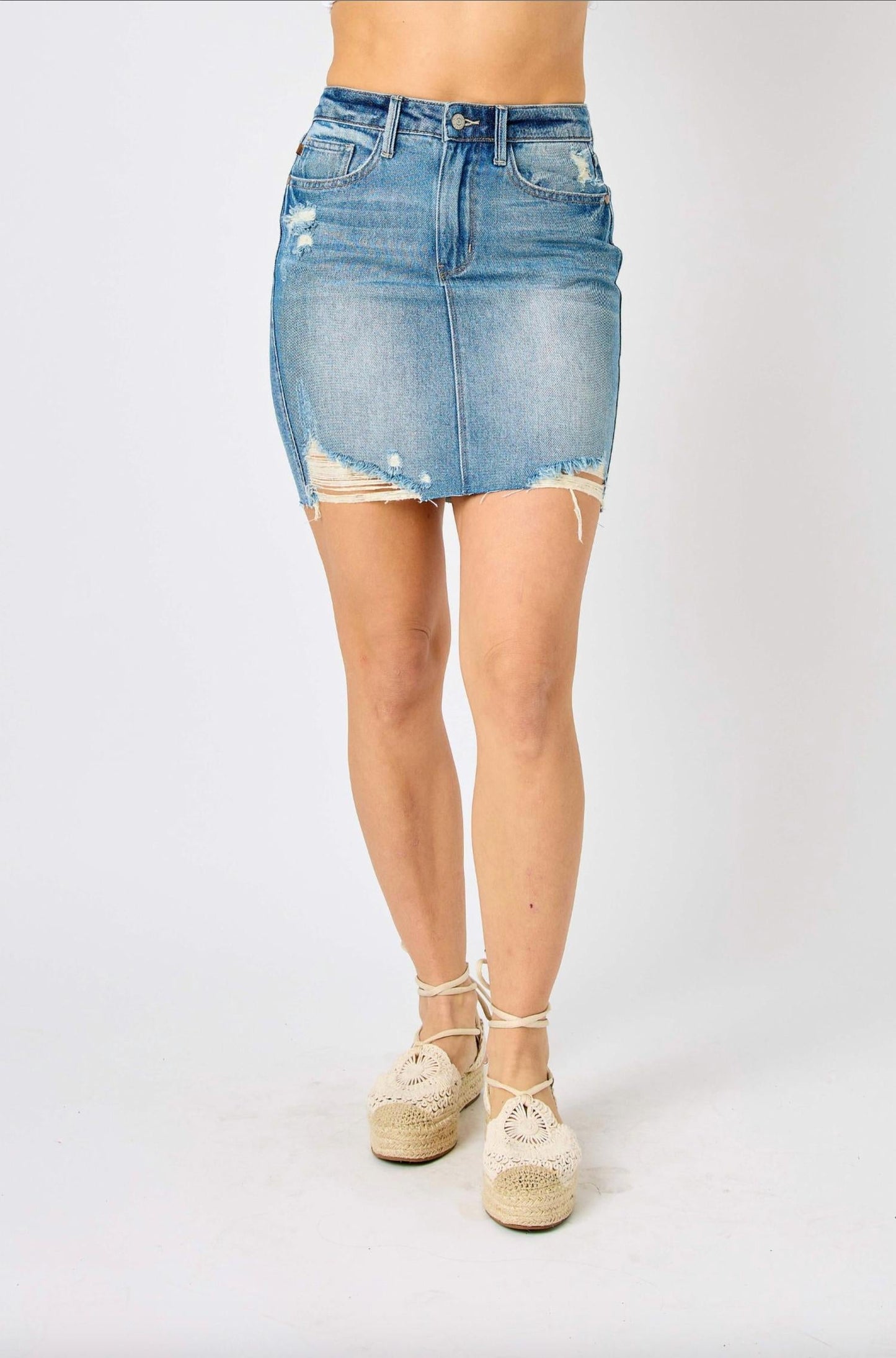 Judy Blue - Rigid Magic Destroy Skirt