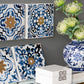 Abstract Wall Decor Accents (Set of 4) - White / Blue