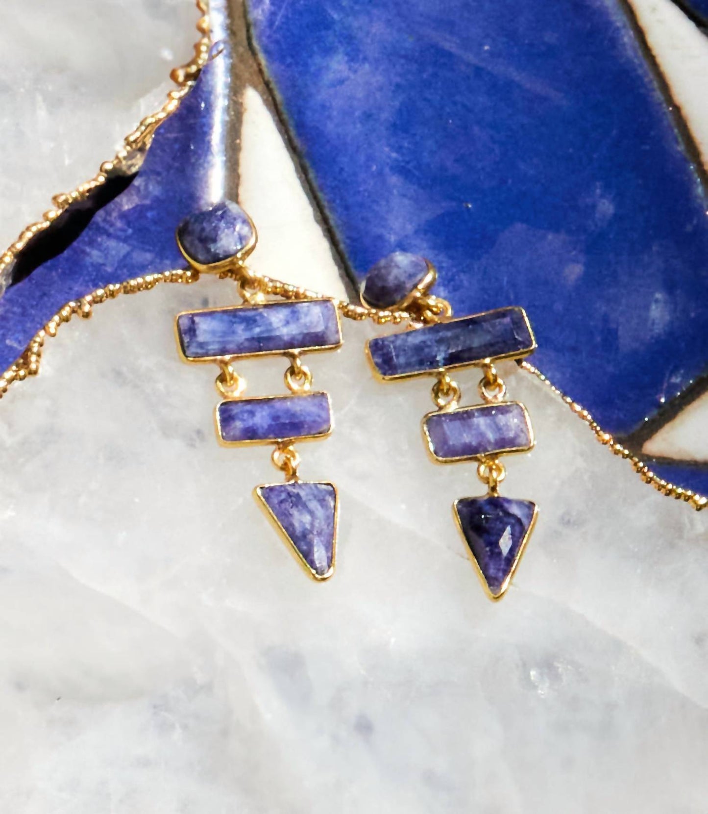 Felix Z - Gemstone Dangle Earrings
