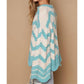 Pol - Oversize Round Neck Stripes Solid Pullover Sweater