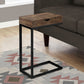 Accent Table, C-Shaped, Modern - Brown