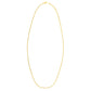 Double Extendable Cable Chain in 14k Yellow Gold (1.40 mm)