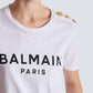 Balmain - लोगो प्रिंट टी-शर्ट