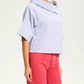 Fdj - Crossover Neck Popover Top