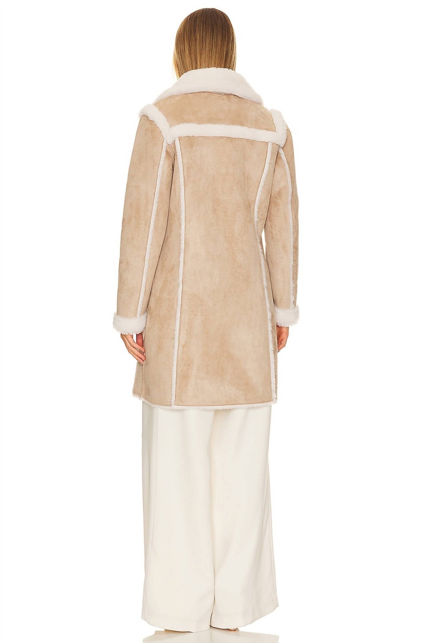 Generation Love - Scottie Faux Suede Shearling Coat