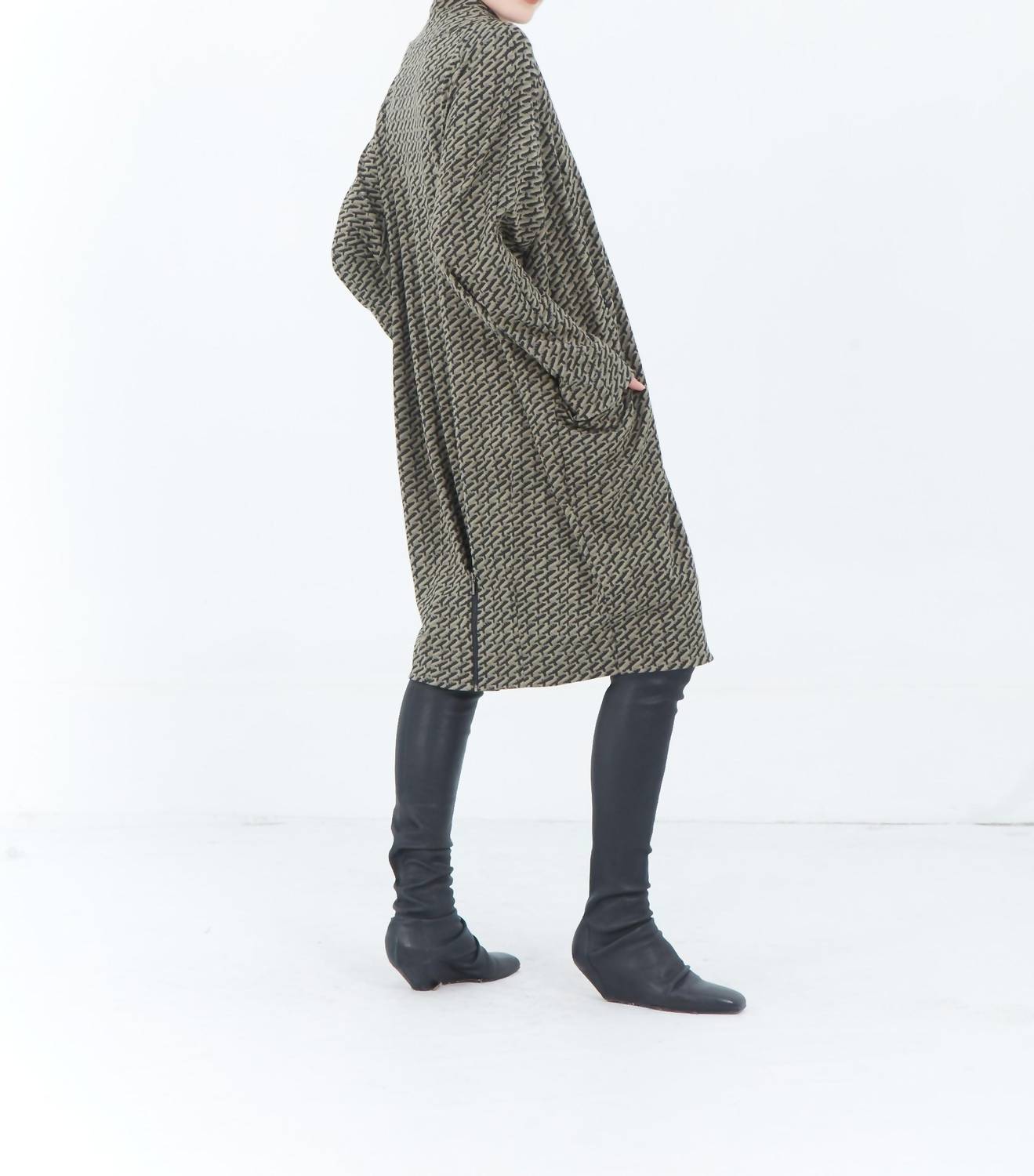 Matthildur - Alabaster Loose V-neck Dress
