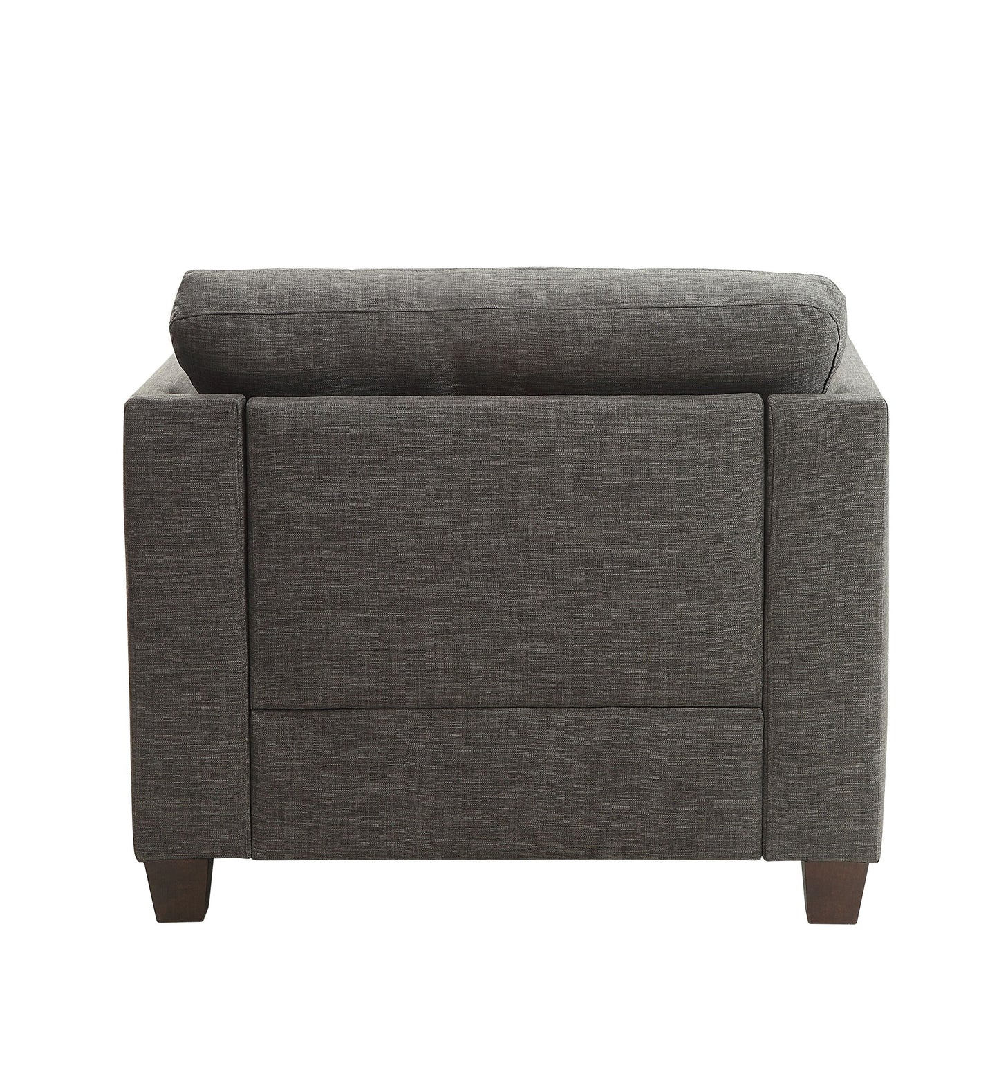 Laurissa Light Charcoal Linen Chair with 3 Pillows