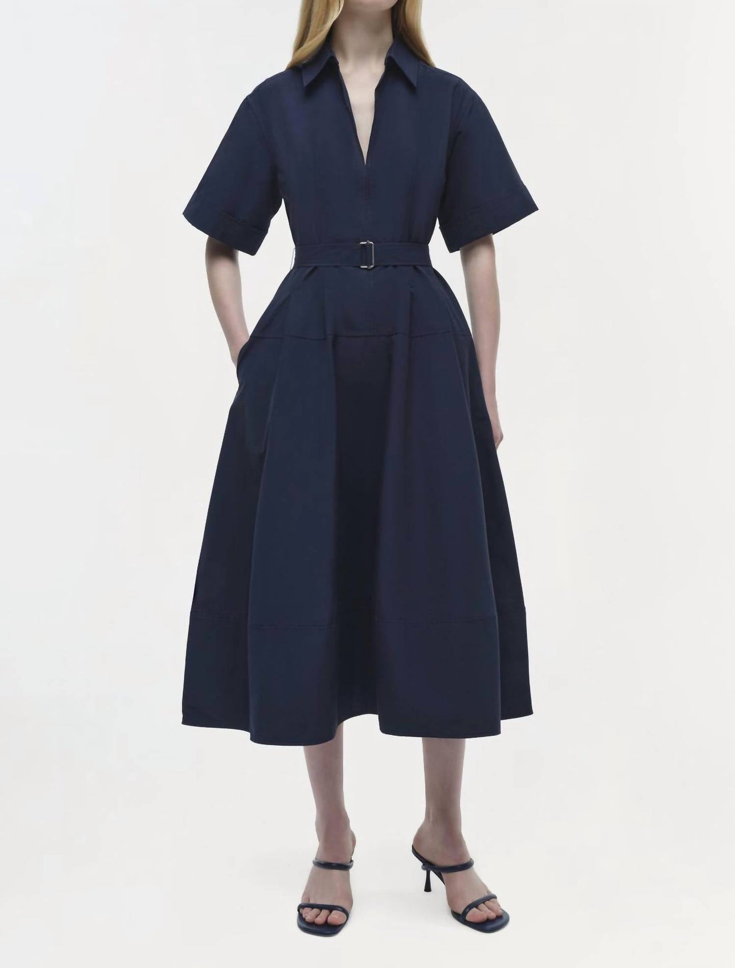 Jonathan Simkhai - Deanna Short Sleeve Belted Mini Dress