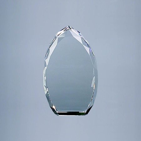 Optic Glass Trophy Point in Clear Color (4.25 in. L x 1.5 in. W x 7 in. H)