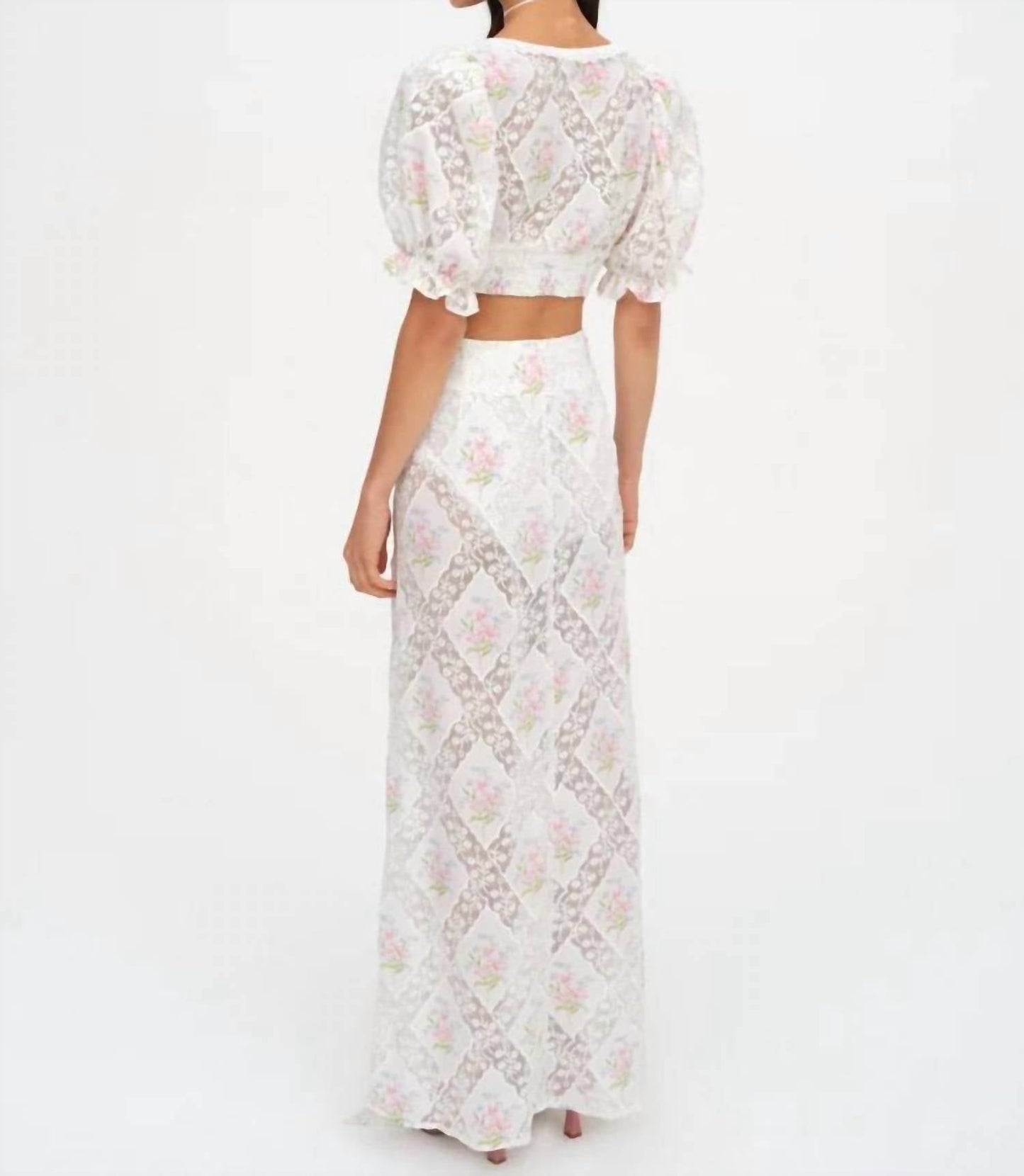 For Love & Lemons - Diana Patchwork Floral Top