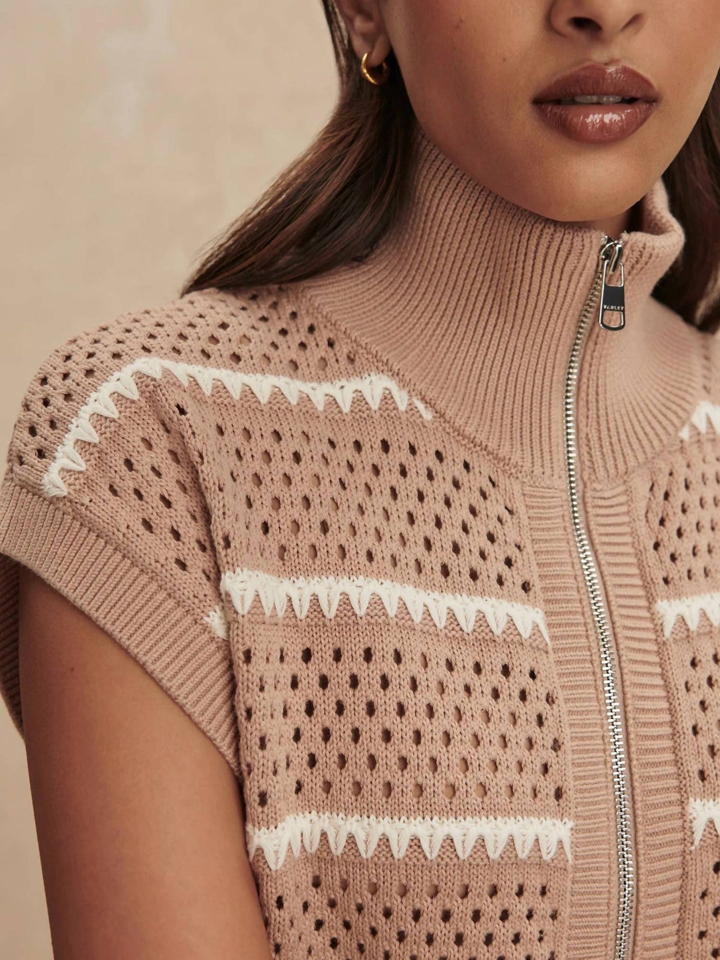 Varley - Haney Zip-Through Knit Top