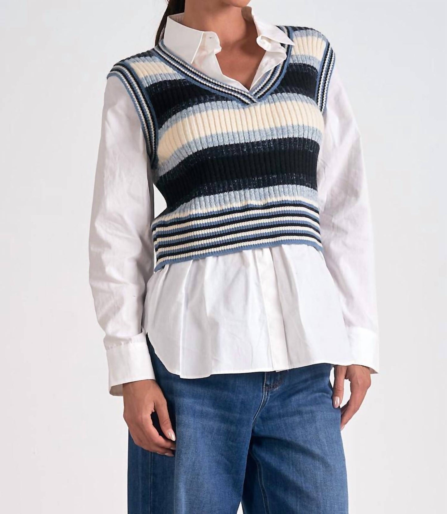Elan - Kaia Sweater Vest Top