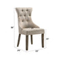 Gabrian Two Tone Reclaimed Side Chair (Set of 2) - Beige / Gray