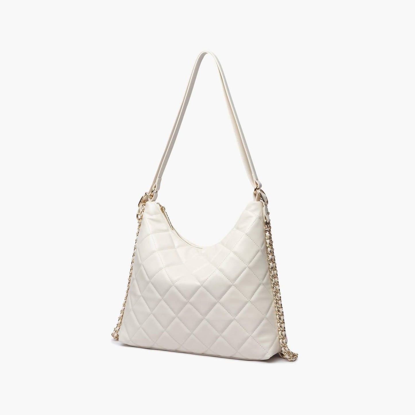 Like Dreams - Women's Quilted Vegan Leather Convertible Shoulder Bag
