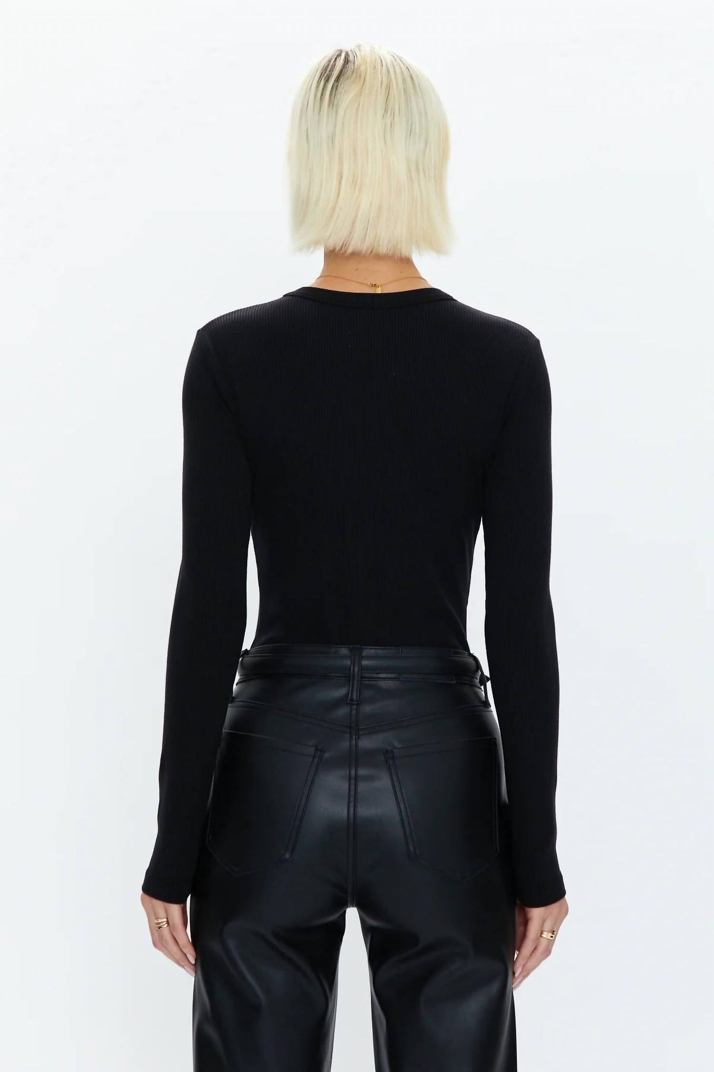Pistola - Bailey Long Sleeve Crew Neck Thong Bodysuit