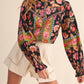 &Merci - Floral Border Print Top