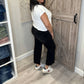 Judy Blue - High Waist Button Fly Destroyed Raw Hem Cropped Wide Leg Denim