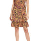 Raga Tropic Royalty Floral Ruffle Minidress in Purple