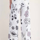 Easel - Wide Leg Print Jeans