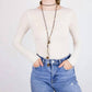 Amb Designs - Solid Raw Edge Second Skin Top