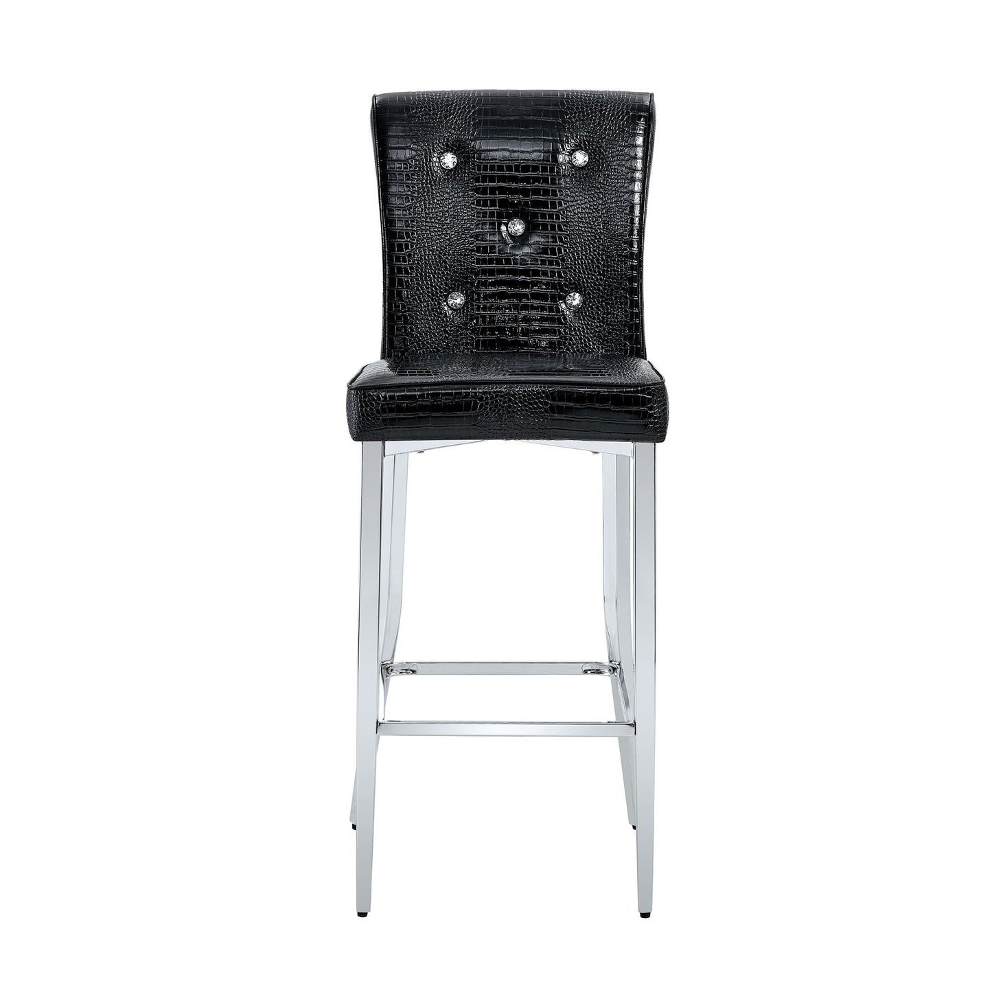 Bar Chairs & Crystal Clasp Design (Set of 2)