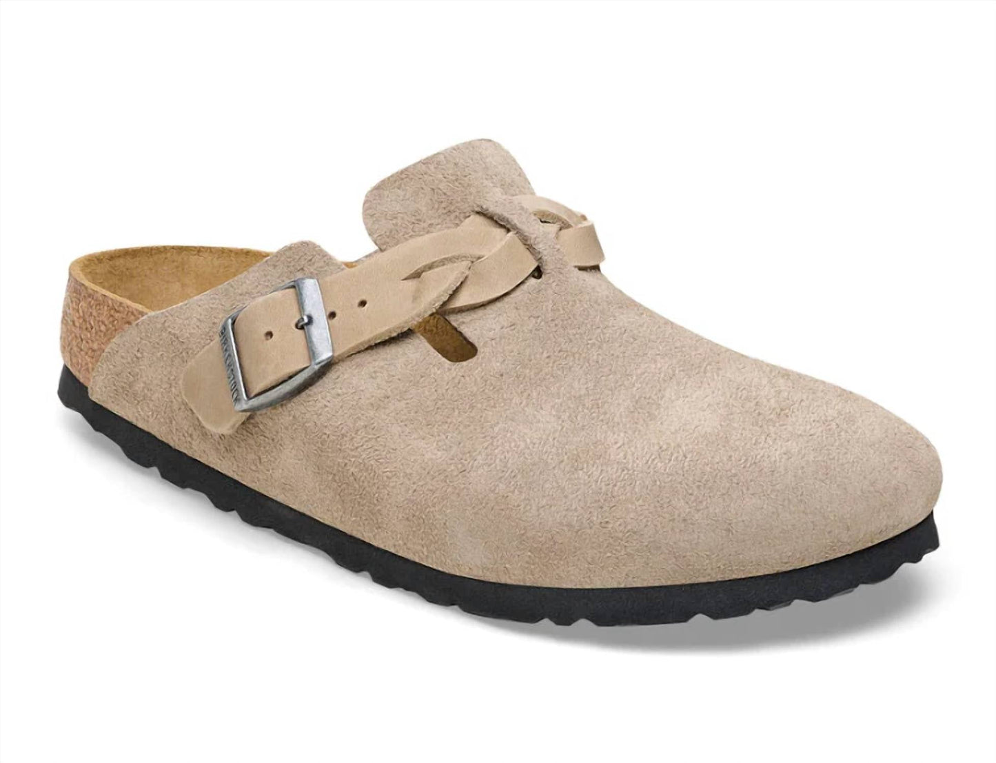 Birkenstock - Women's Boston Braided Suede Clogs
