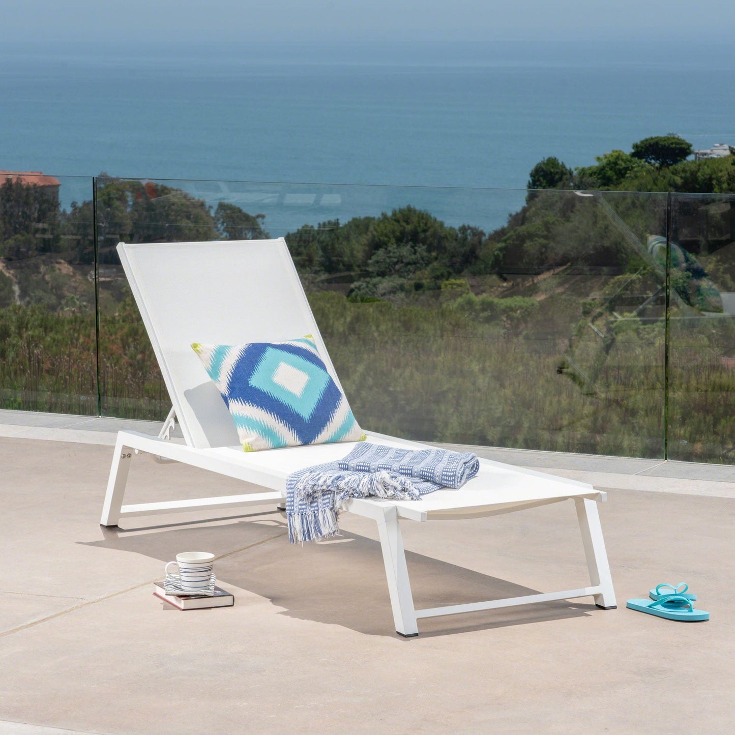 Myers Chaise Lounge White