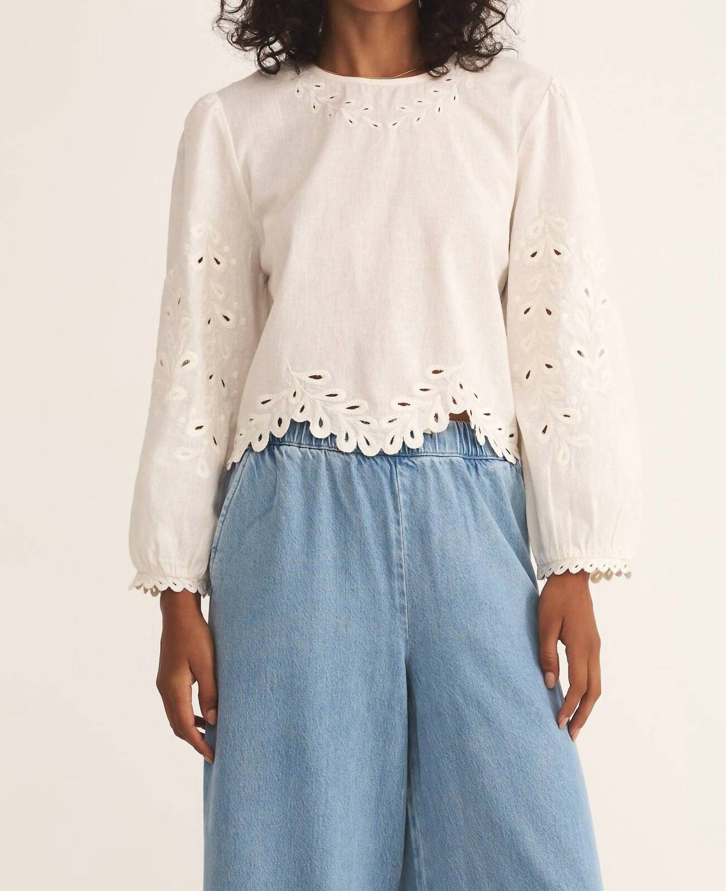 Z Supply - Egan Embroidered Linen Top