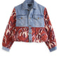 Steve Madden - Fashion Denim Colorblock Jacket