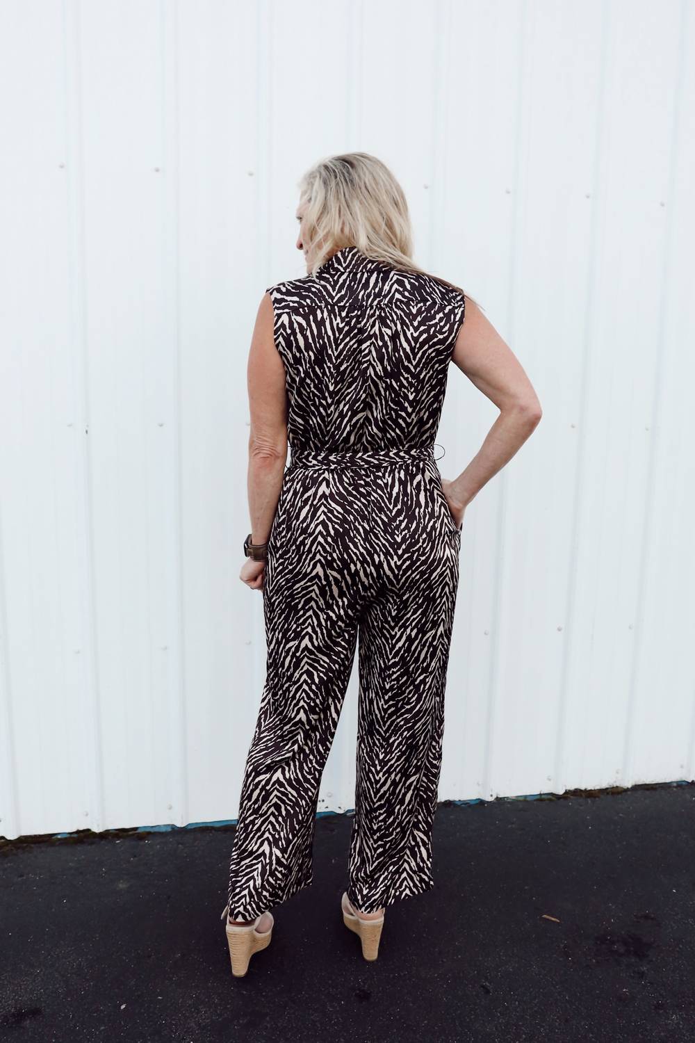 Dress Forum - Untamed Sleeveless Shirt Jumpsuit
