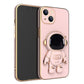 3d Astronaut Electroplated Anti-drop Phone Case with Stand