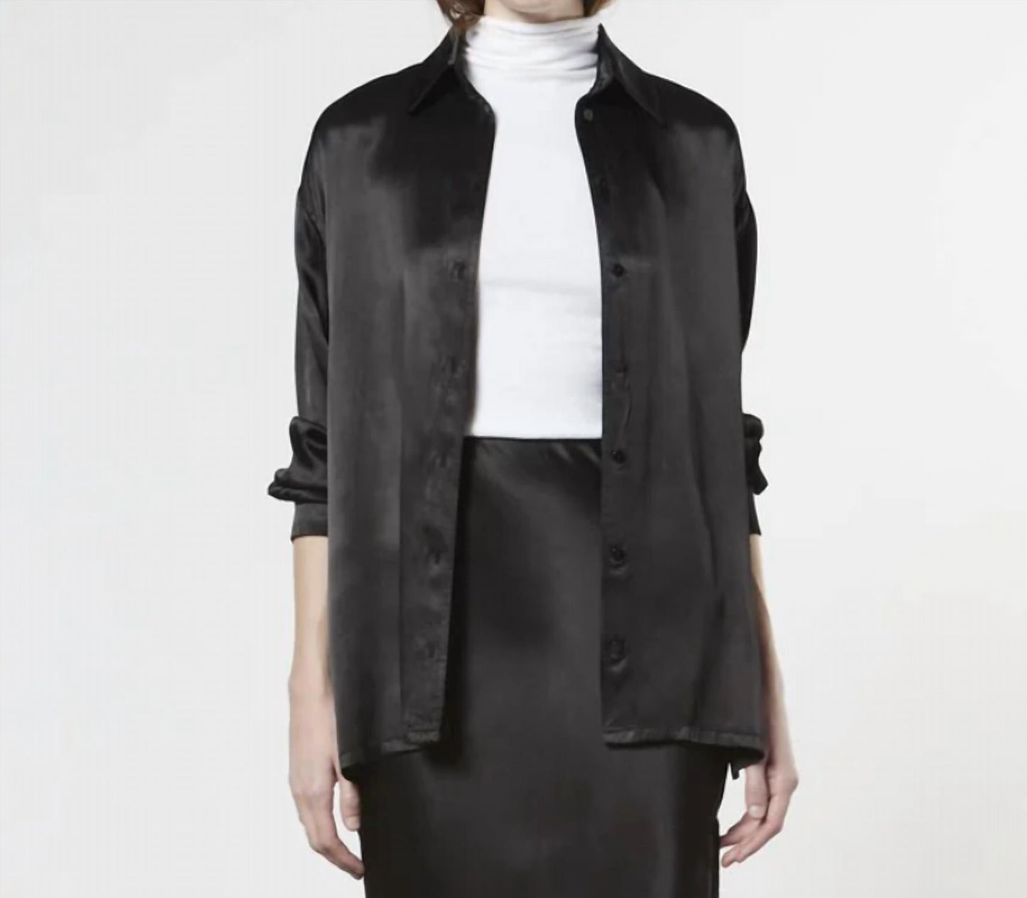 Enza Costa - Satin Long Sleeve Shirt
