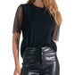 Elan - Mesh Sleeve Tee