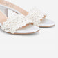 Agl - Women's Crochet Leather Block Heel Sandals