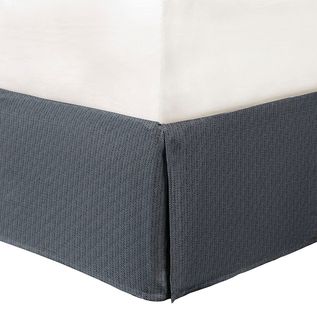 7 पीस हेरिंगबोन कम्फर्टर सेट ग्रे कैलिफ़ोर्निया किंग