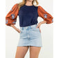 Thml - Mixed Media Knit Top