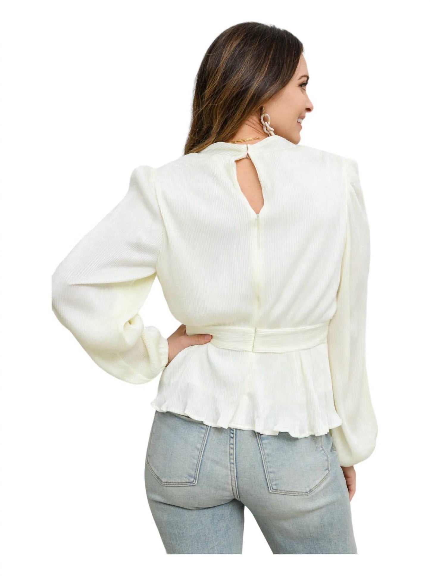 143 Story - Xanidu Long Sleeve Blouse