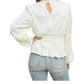 143 Story - Xanidu Long Sleeve Blouse