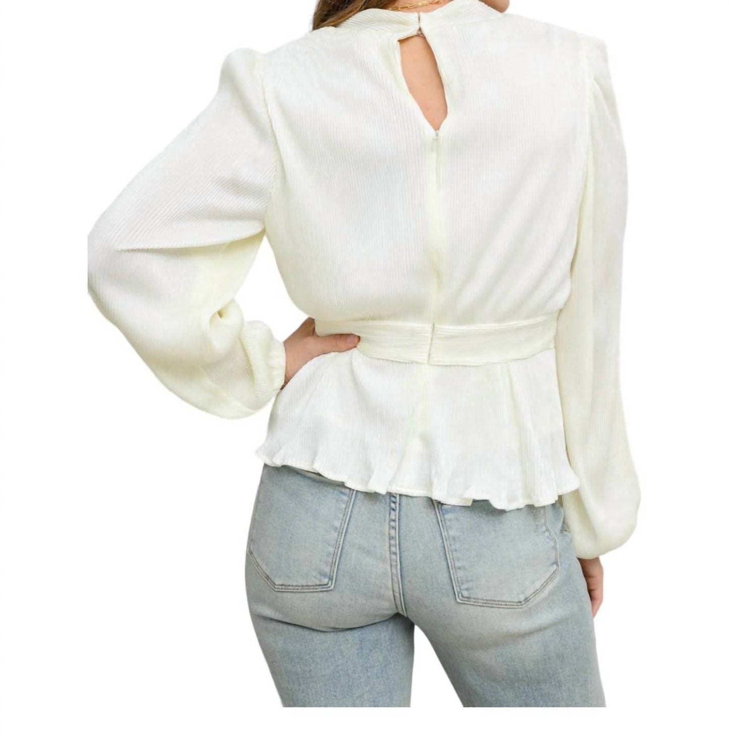 143 Story - Xanidu Long Sleeve Blouse