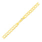 7.0mm 14k Yellow Gold Solid Curb Bracelet