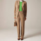 J.Crew - इटैलियन बी-स्ट्रेच वूल ब्लेंड में फुल-लेंथ केट पैंट - टॉल