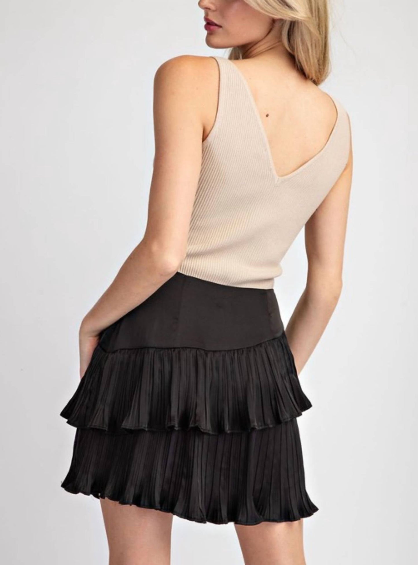 Ee:Some - Ruffle Mini Skirt