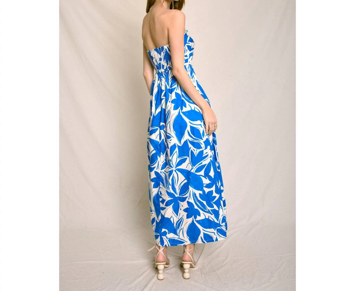 Dress Forum - Mykonos Strapless Contrast Binding Maxi Dress