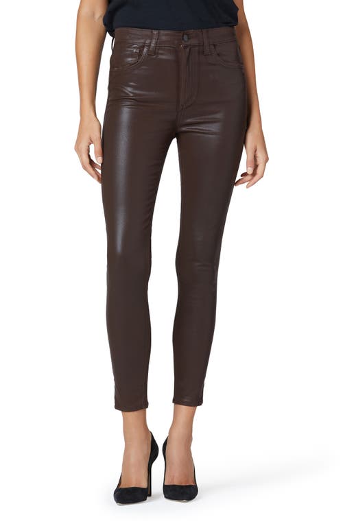 Joe's The Charlie Coated High Waist Ankle Skinny Jeans