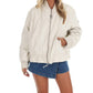 Free People - Jax Washed Zip Front Bomber Jacket